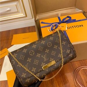 Louis Vuitton Brown Monogram Chain Bag